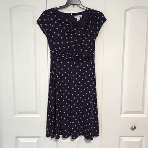 Beautiful Dark Purple and Tan Dress